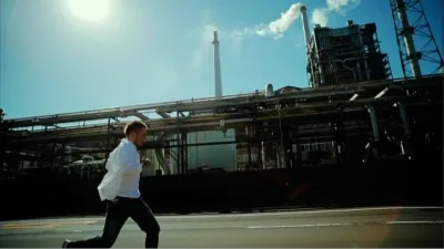 【写真】ビデオ「魔法の言葉」の1シーン。清木場俊介は朝から夕方まで走りっぱなしだったそう