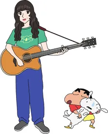 あいみょんが「映画クレヨンしんちゃん」最新作の本編に出演! コラボLINEスタンプも