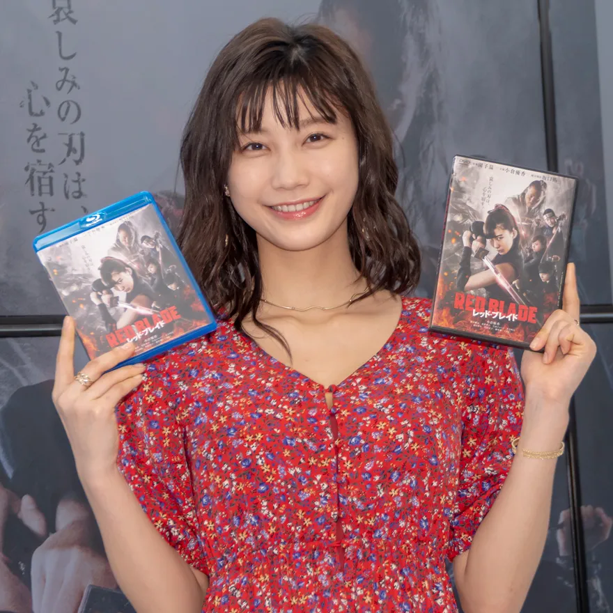 Blu-ray＆DVD発売イベントに出席した小倉優香