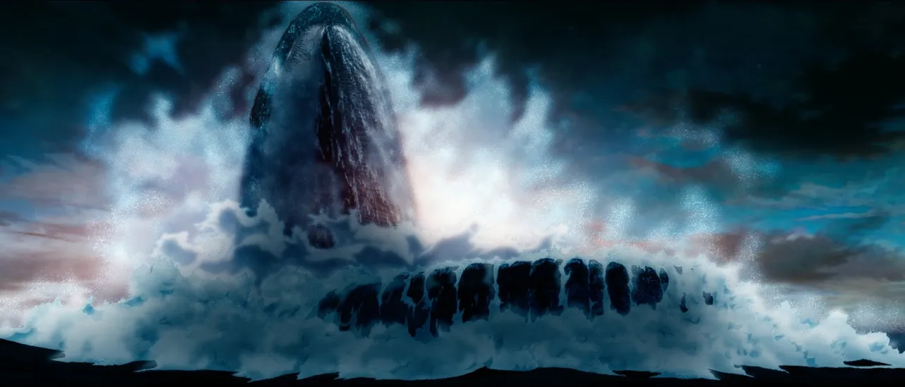 【写真を見る】超巨大なクジラが全てを飲み込む…！ 圧巻のカット