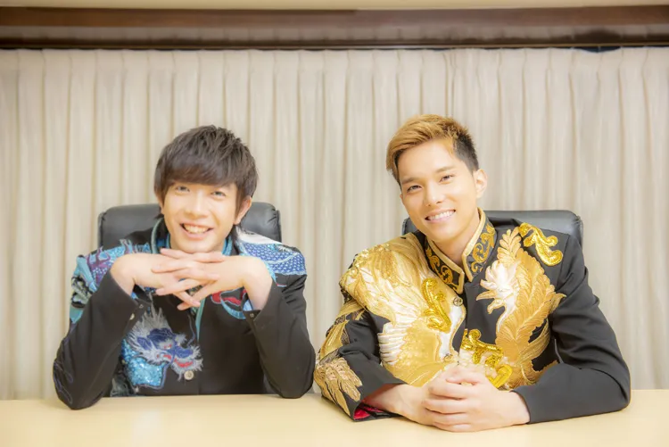 いつも笑顔！BOYS AND MENの最強ツートップ、水野勝(右)と田村侑久(左)