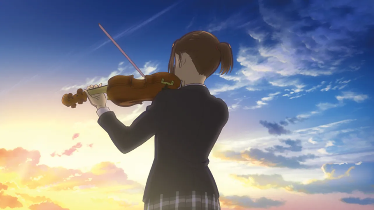 佐智がバイオリンを弾く