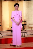【写真を見る】ピンクのキュートなドレス姿で登壇した木村文乃