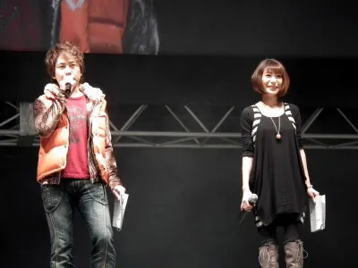 （写真左から）アニメ「トリコ」で声優を務める置鮎龍太郎と朴璐美