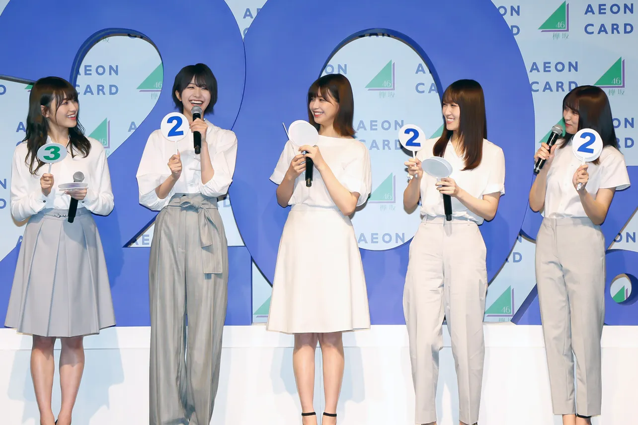 「新キャンペーン発表イベント」に出席した欅坂46メンバー
