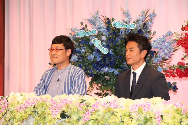 蒼井優との結婚を発表した山里亮太(左)、不倫騒動を起こした原田龍二(右)が“合同記者会見”を行う