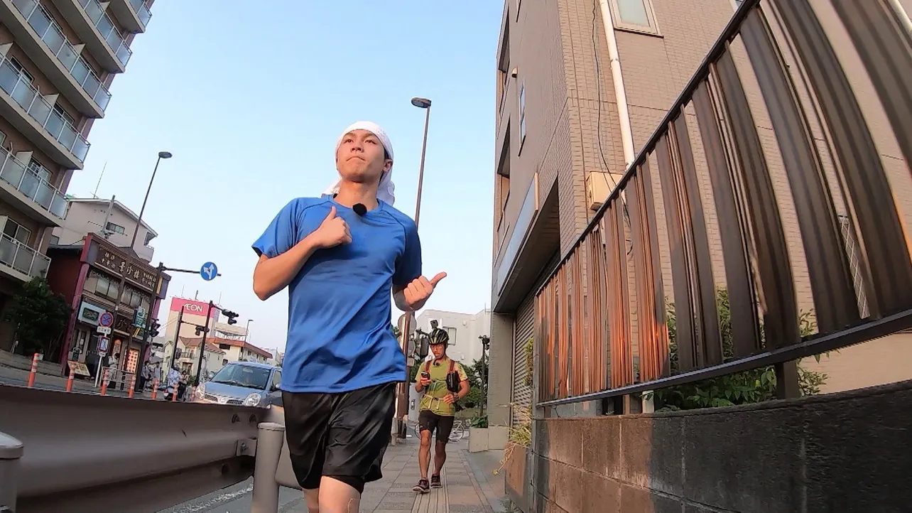 松田元太がギョーザと水だけで140kmを激走するチャレンジに挑戦！