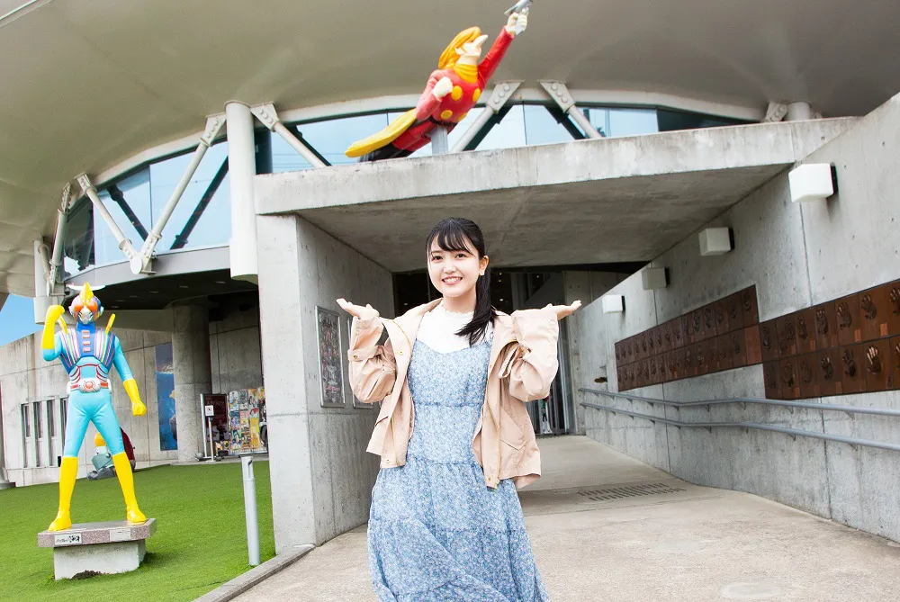 「石ノ森萬画館」を訪れた久保史緒里