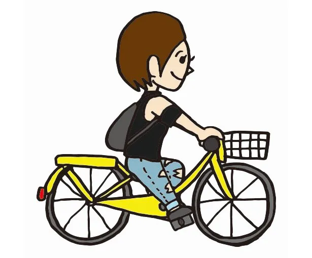 パントビスコが描く、自転車で旅する富田美憂 