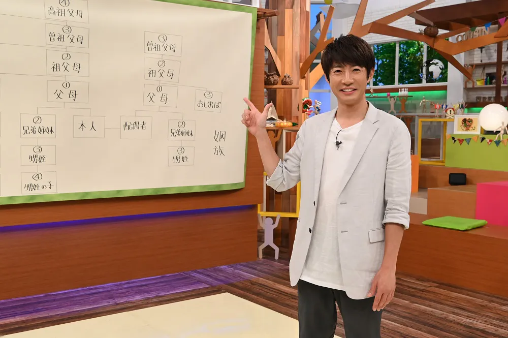 8月13日(火)放送「はじめまして！一番遠い親戚さん」で相葉雅紀が日本テレビ系で初の単独MCを務めることが決定