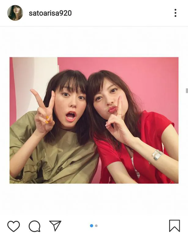 桐谷美玲、佐藤ありさ