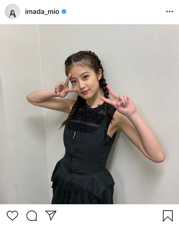 今田美桜のInstagramスクリーンショットより