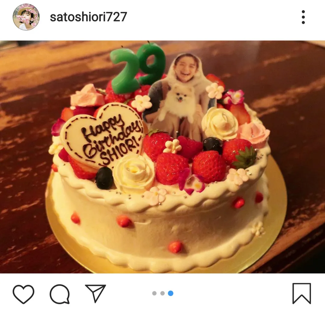  佐藤栞里が7月27日に誕生日を迎え、自身のInstagramを更新