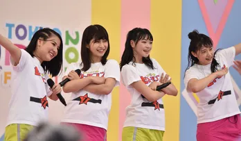 STU48課外活動ユニット「瀬戸7」がSMILE GARDENに登場！“山本学”を披露＜TIF2019＞