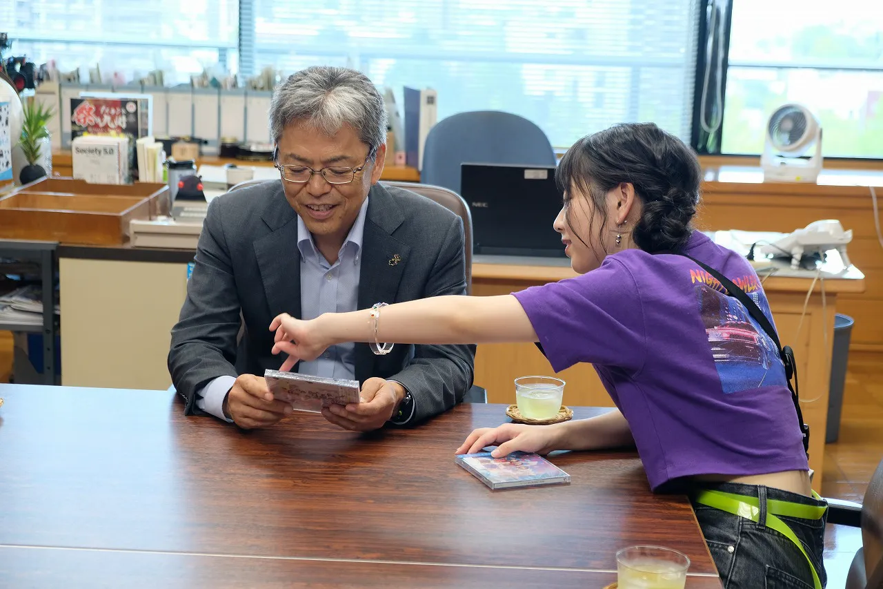 熊本県庁表敬訪問の様子