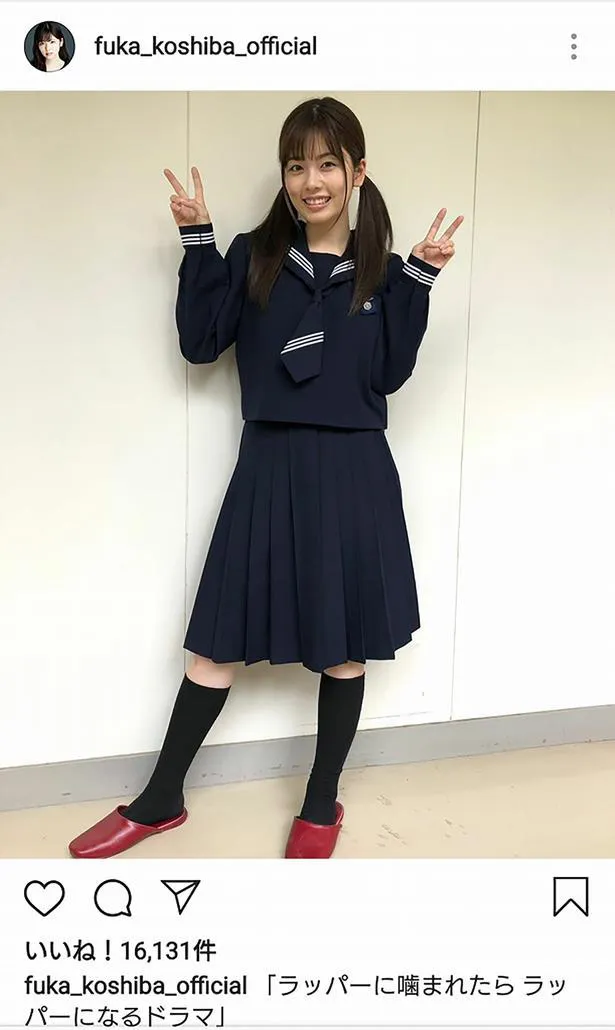 セーラー服姿も話題になった