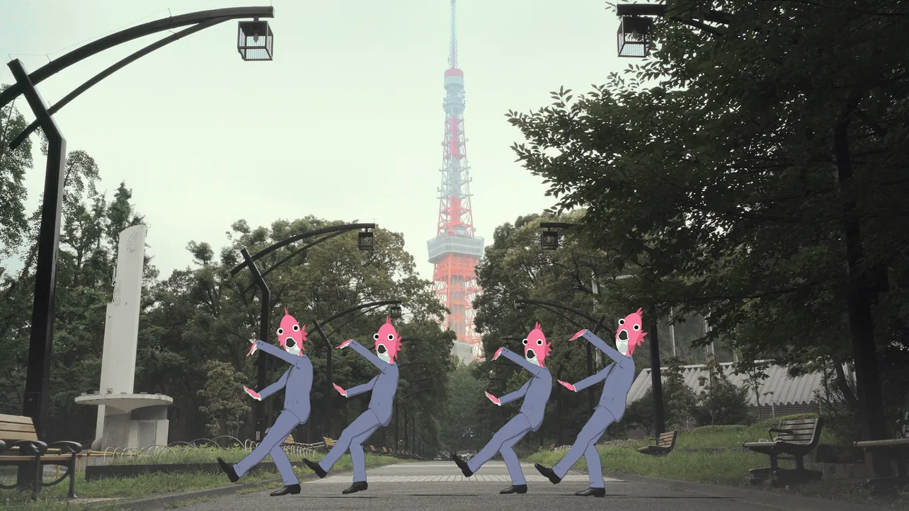 4人の魚脇タイが、現実の東京の風景の中でもダンスを披露するミュージックビデオも公開