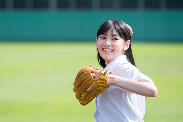 画像 池田朱那 女性芸能人最速103キロのピッチングにも挑戦 全力野球少女 Cm ついに完結 28 31 Webザテレビジョン