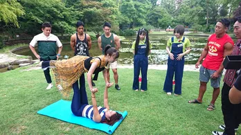 SKE48“さとなが”コンビがマッチョな人たちとコラボ!?