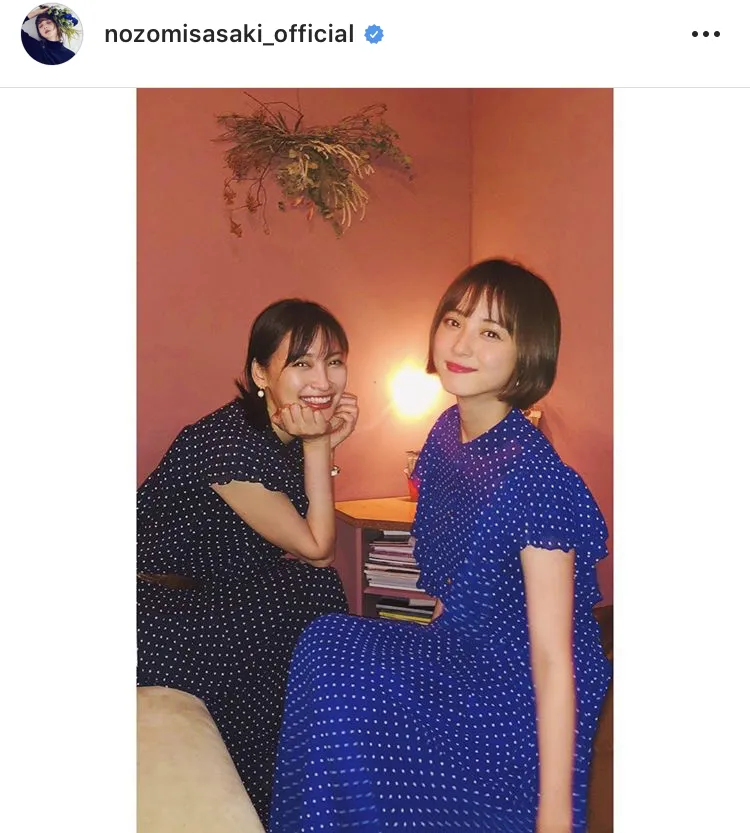 佐々木希Instagram(nozomisasaki_official)より