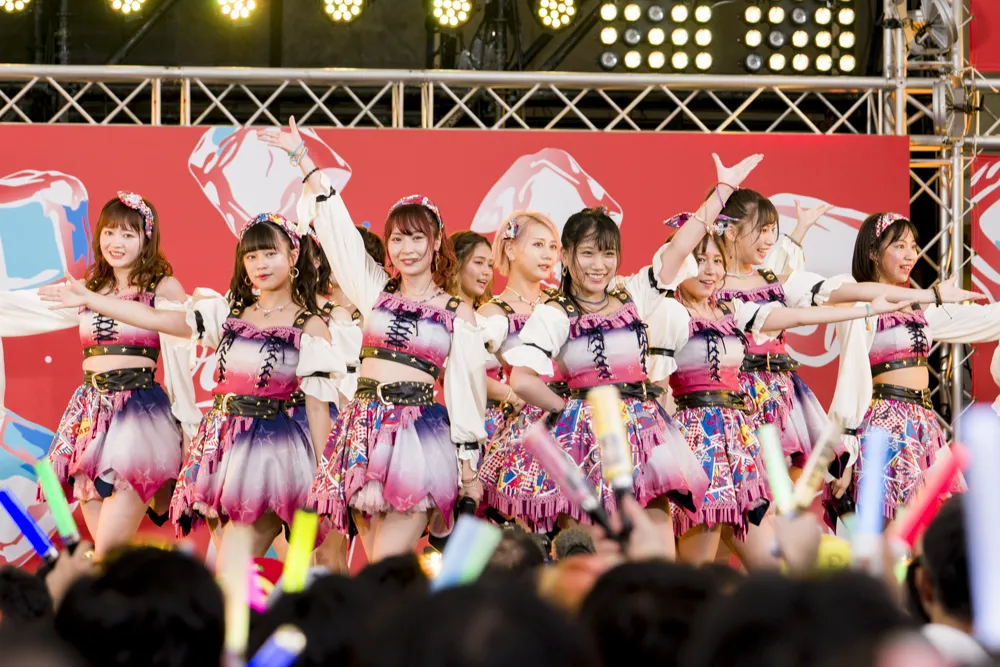 テレビ朝日・六本木ヒルズ夏祭りの「SUMMER STATION 音楽LIVE」に登場したSKE48・チームKII(M4. シアターの女神)