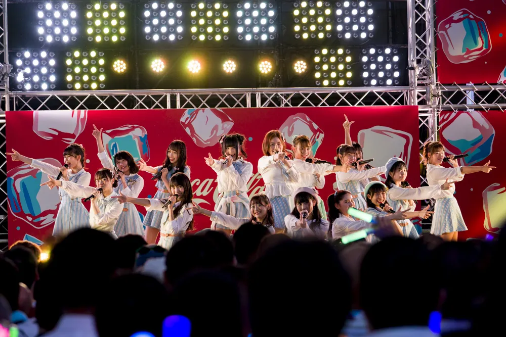 テレビ朝日・六本木ヒルズ夏祭りの「SUMMER STATION 音楽LIVE」に登場したSKE48・チームKII(M1. 大声ダイヤモンド)