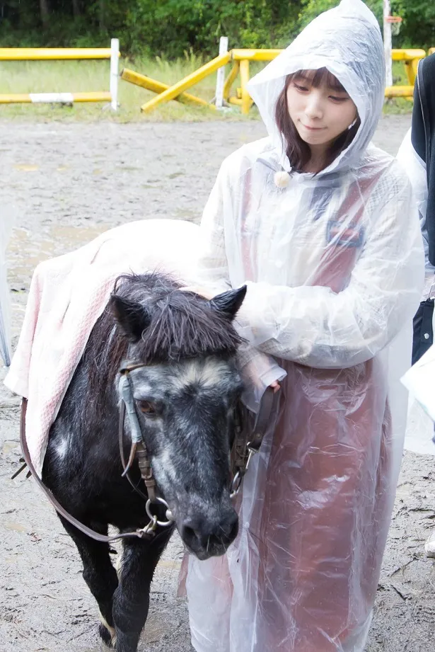 与田祐希はポニーにメロメロに