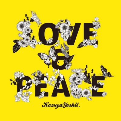 シングル「LOVE＆PEACE」のジャケット。本作と3月発売のアルバムはほぼ全曲吉井本人の演奏による制作