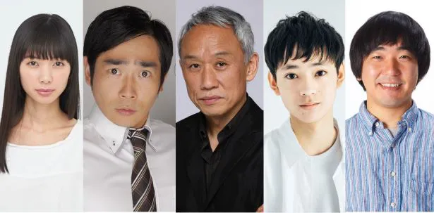 「俺の話は長い」追加キャストのきなり、浜谷健司、西村まさ彦、水沢林太郎、本多力(左から)