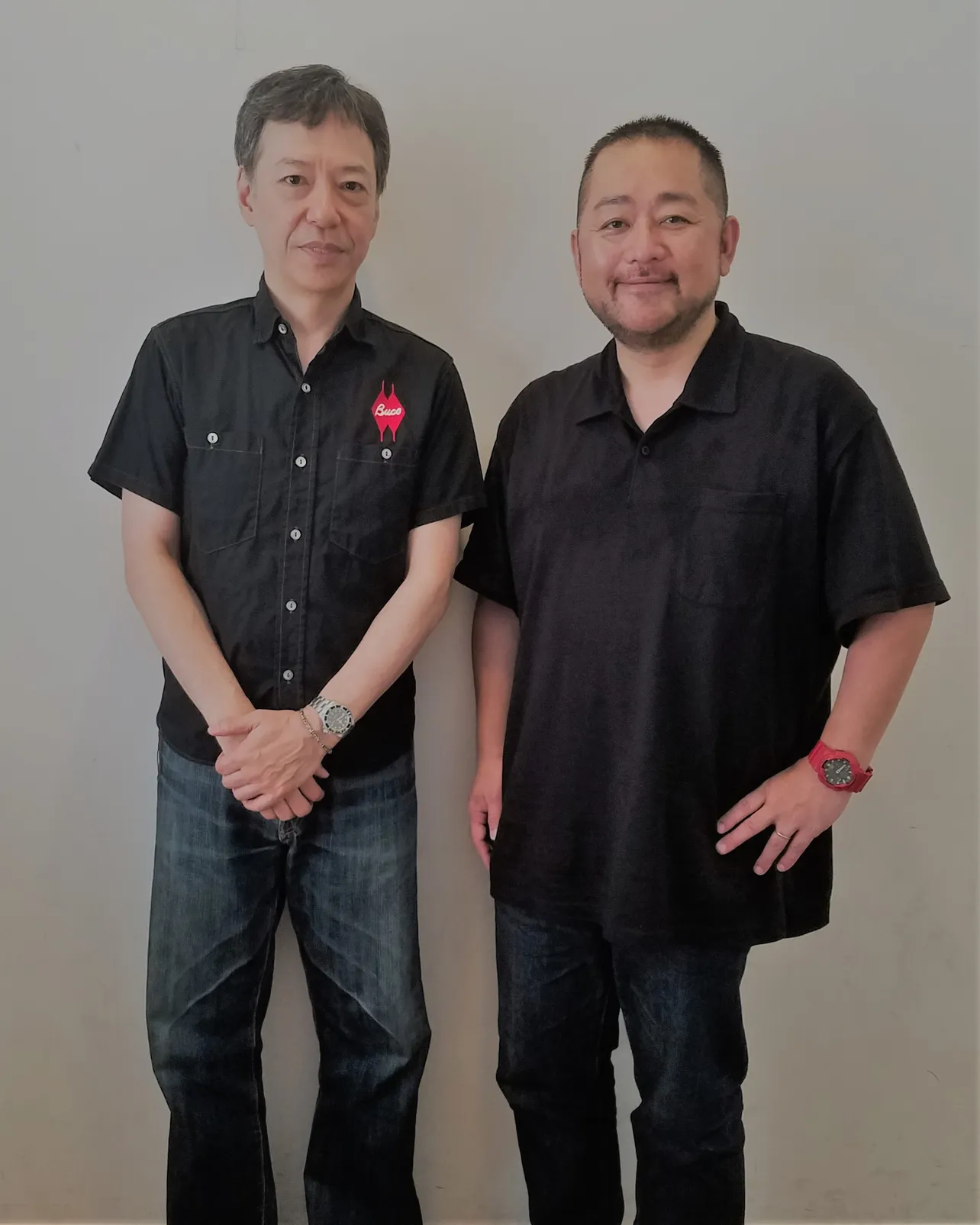 「関西演劇祭2019　お前ら、芝居たろか！」でフェスティバル・ディレクターを務める板尾創路(左)と、スペシャルサポーターを務める西田シャトナー(右)