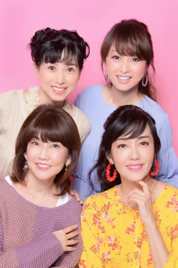 10月5日に開催される「80‘s Idol Fes(80年代アイドルフェス)」に出演する松本伊代、早見優、西村知美、渡辺美奈代。イベントで四人が集まるのは初めてとなる。
