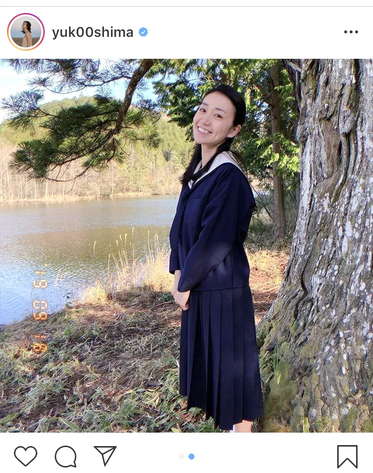 大島優子はInstagramで撮影中のオフショットを公開