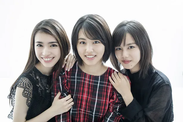 長見玲亜、竹内愛紗、松風理咲(写真左から)の3人がそれぞれ主演するドラマ配信プロジェクトが始動した