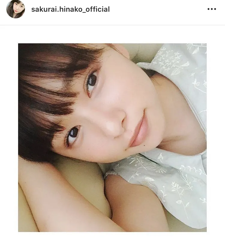 ※桜井日奈子オフィシャルInstagram(sakurai.hinako_official)のスクリーンショット