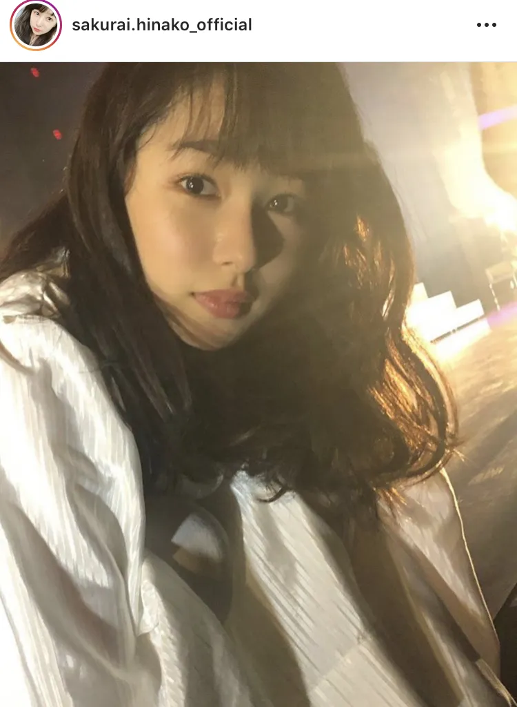 ※桜井日奈子オフィシャルInstagram(sakurai.hinako_official)のスクリーンショット