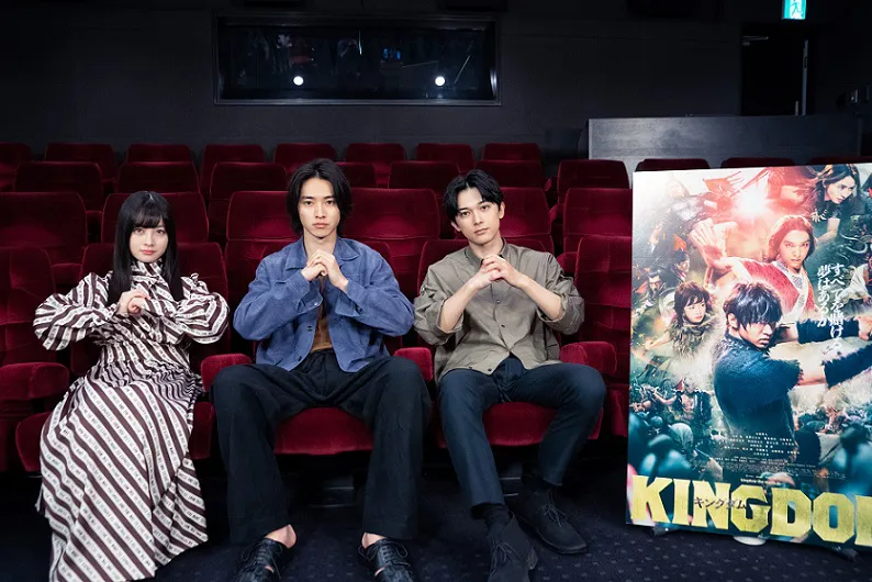 映画「キングダム」に出演した山崎賢人、吉沢亮、橋本環奈のインタビュー映像が公開！(※山崎の「崎」は正しくは「立さき」)