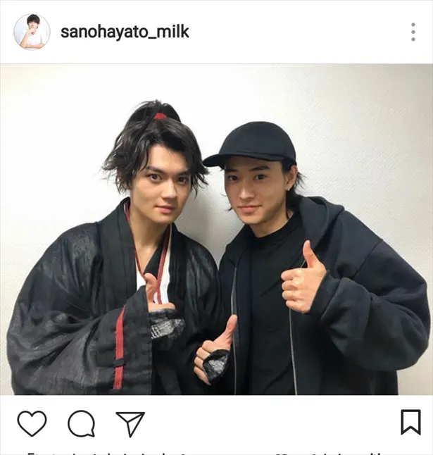 【写真を見る】佐野勇斗＆山崎賢人のイケメン2SHOT！2人とも目力がハンパない!!