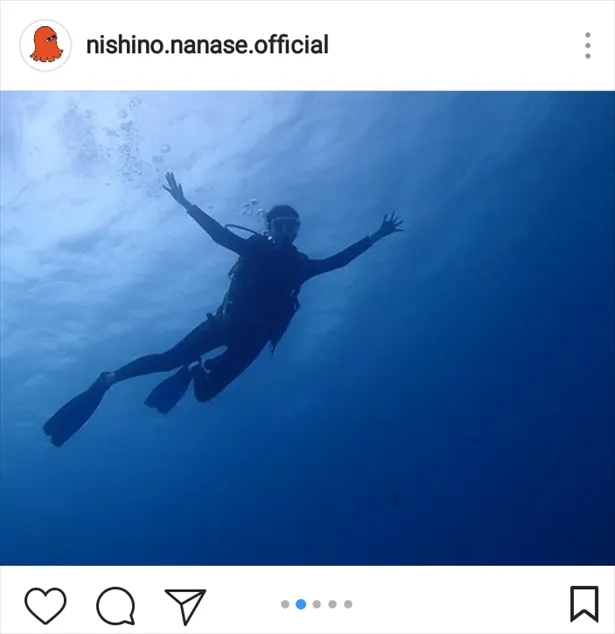 ダイビングを楽しむ潜水のナナ！