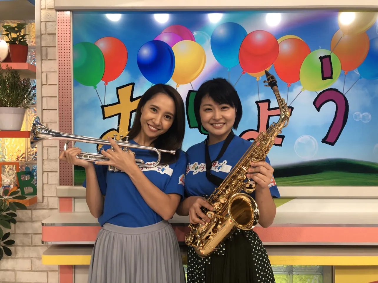 川添佳穂アナ＆赤崎夏実が放送40周年企画第2弾として、ブラスバンドに初挑戦する