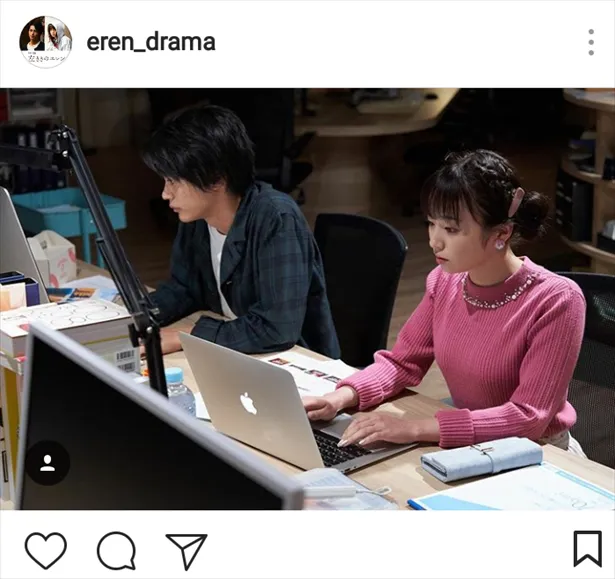 ※画像は「左ききのエレン」公式Instagram(elen_drama)のスクリーンショットです