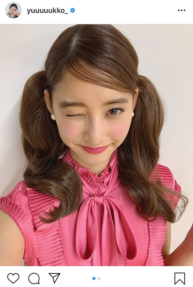 ※新木優子公式Instagram(yuuuuukko_)のスクリーンショット