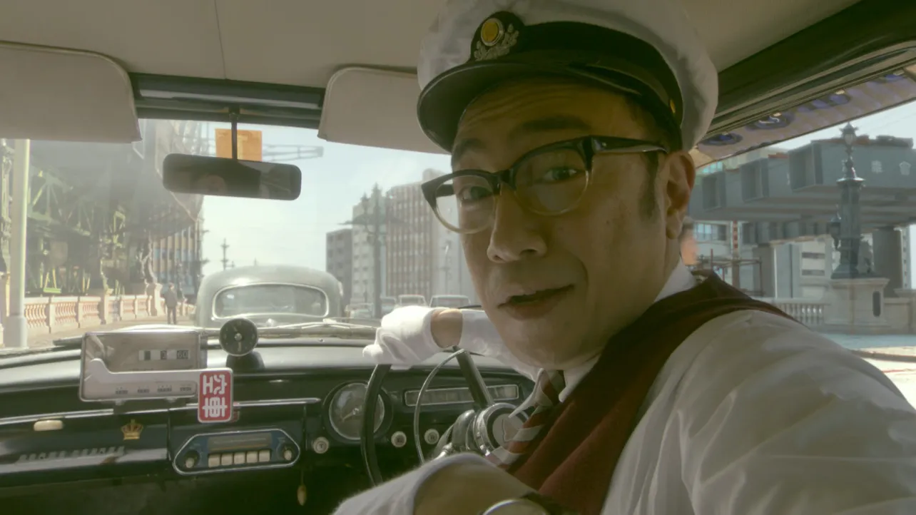 角田は第1話、第6話ではタクシー運転手役として登場していた