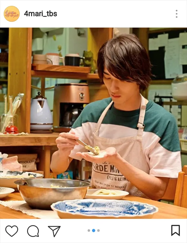 【写真を見る】第3話では器用にギョウザを包むシーンも…横浜流星の料理シーンがファンの心をわしづかみ！