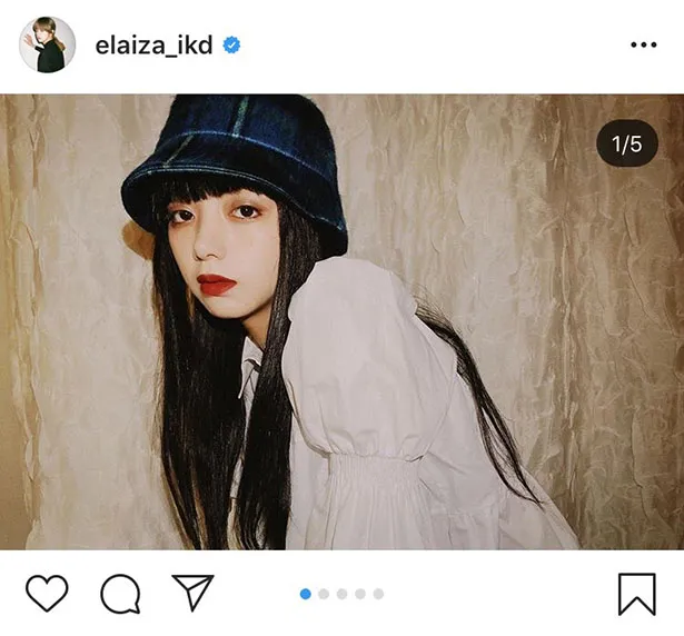 ※池田エライザ公式Instagram(elaiza_ikd)のスクリーンショット