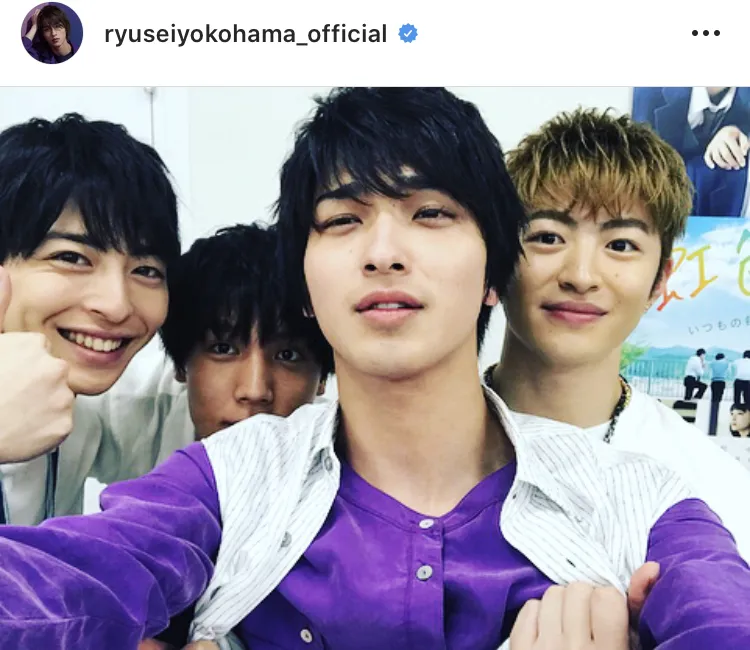 ※画像は横浜流星公式Instagram(ryuseiyokohama_official)のスクリーンショット