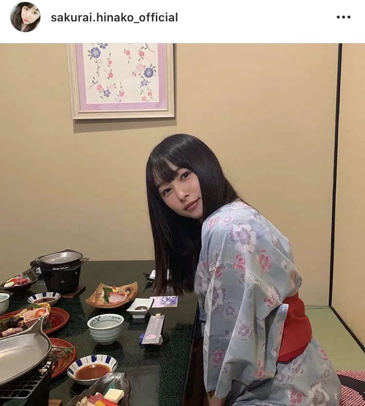 ※画像は桜井日奈子オフィシャルInstagram(sakurai.hinako_official)のスクリーンショット