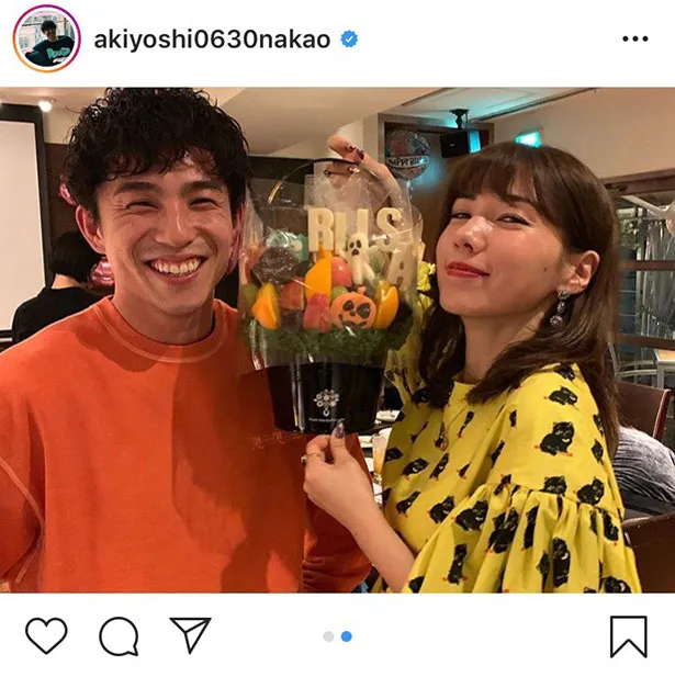 ※中尾明慶公式Instagram(akiyoshi0630nakao)のスクリーンショット