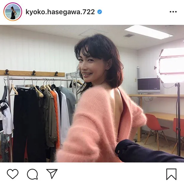 ※長谷川京子オフィシャルInstagram(kyoko.hasegawa.722)のスクリーンショット