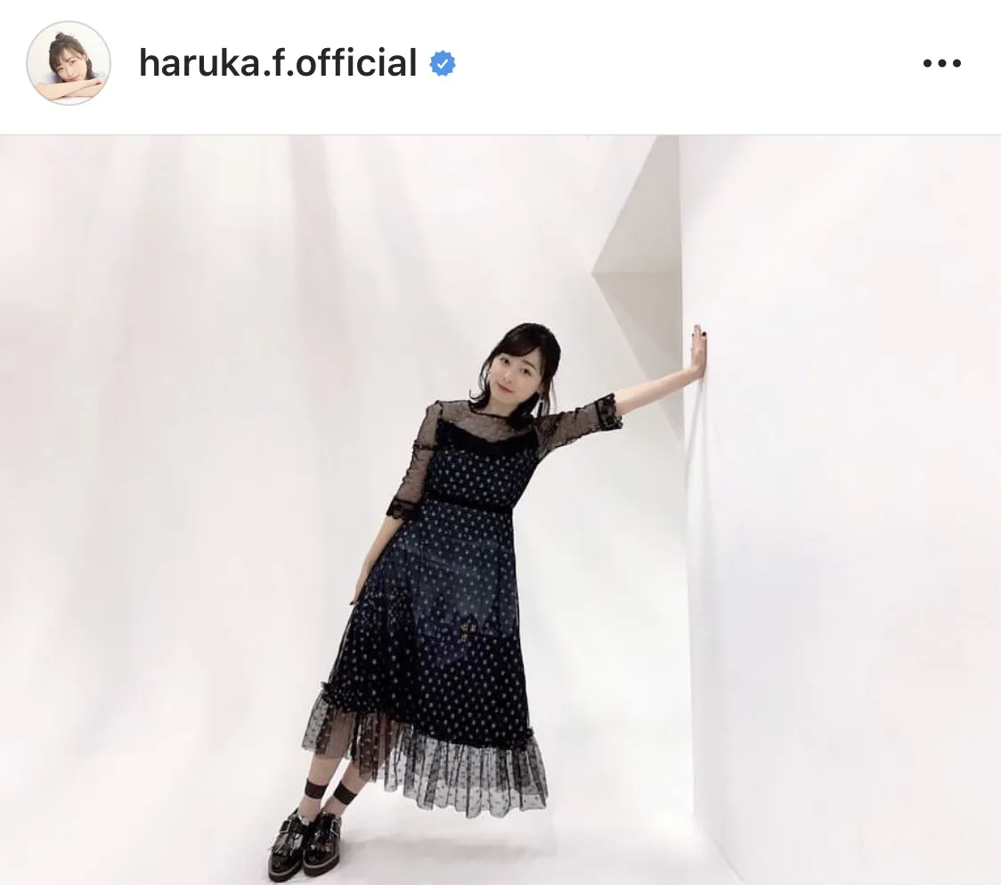※福原遥公式Instagram(haruka.f.official)のスクリーンショット