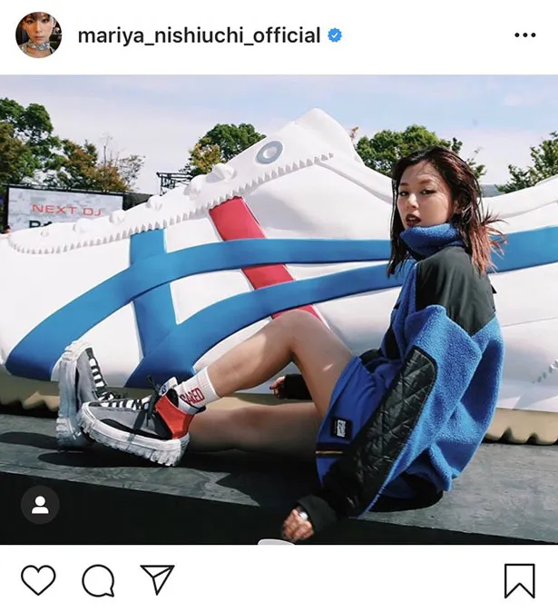 ※西内まりやの公式Instagram(mariya_nishiuchi_official)のスクリーンショット